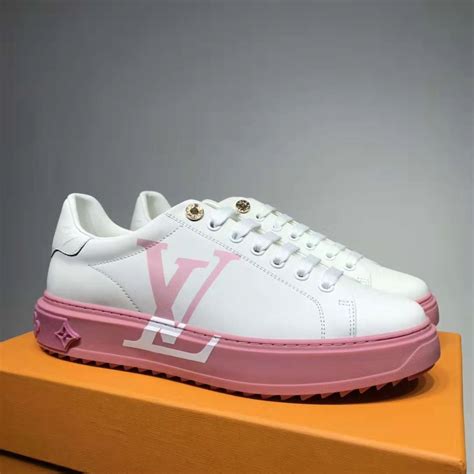 louis vuitton time out sneakers pink|louis vuitton trainer time out.